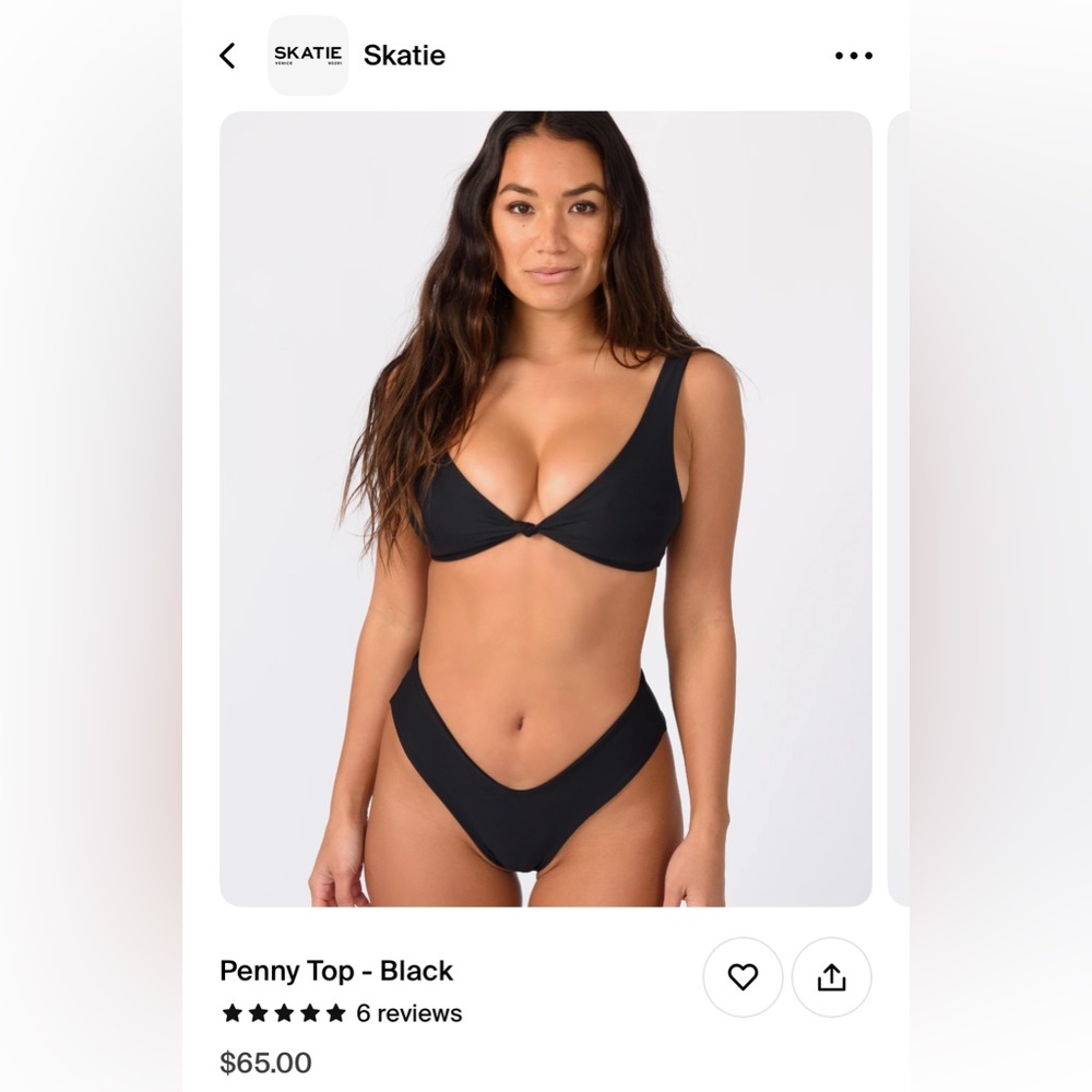 Black Skatie Swimsuit Like New